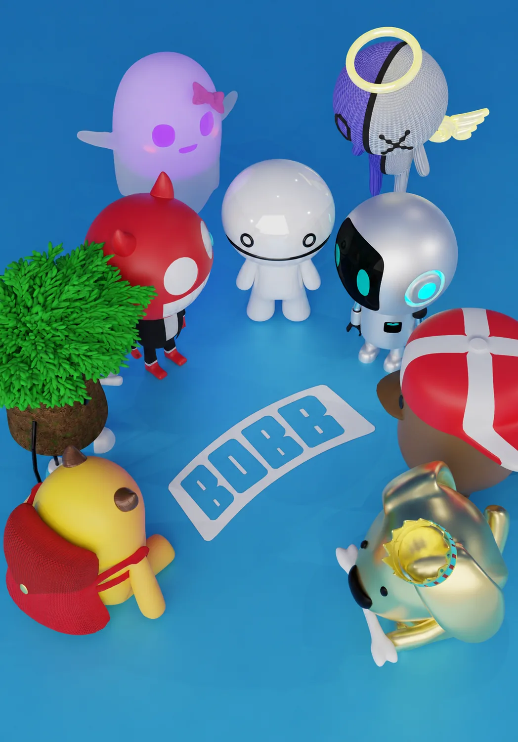 BOBB 原创角色合影